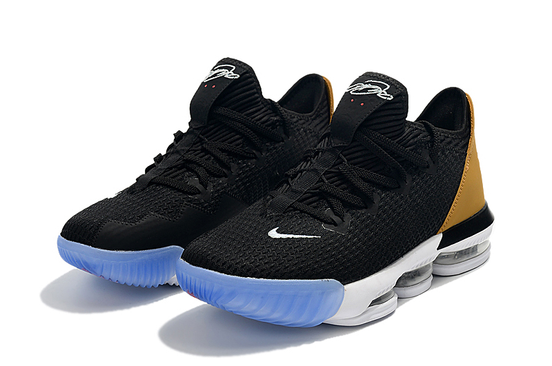 2019 Nike LeBron 16 Low Black Yellow White Ice Sole